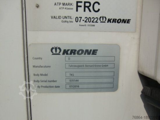 Alçak şasi dorse KRONE CARRIER VECTOR 1350, LIFTACHSE