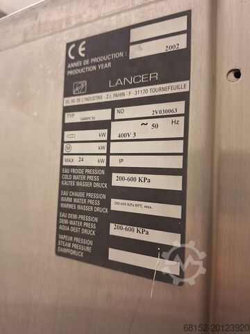Lancer 1600 PCM roestvrijstalen wasmachine Lancer 1600 PCM