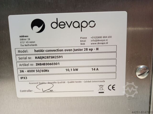Convectieoven Devapo Junior 28