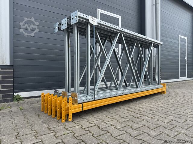 Długość: 11,40 mb / Szt.: 2.500x1.100 mm META (Thyssen) Multipal S Palettenregal Schwerlastregal Lagerregal