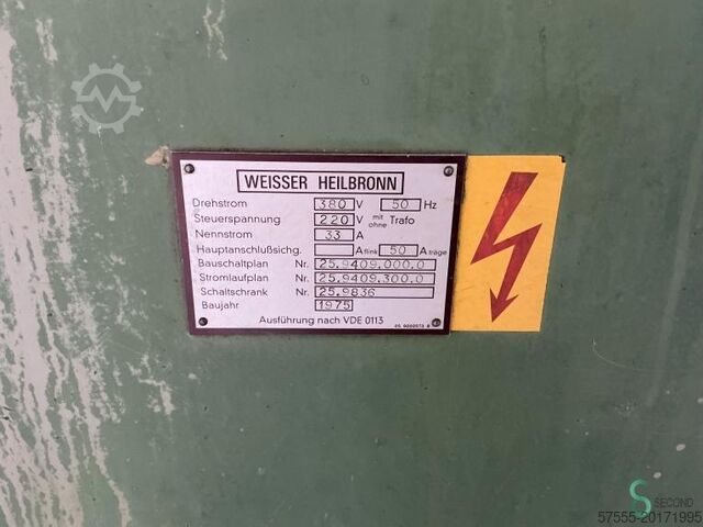 Vízszintes esztergák Weisser Heilbronn Goliath 460x2000 1975 Weisser Heilbronn 
