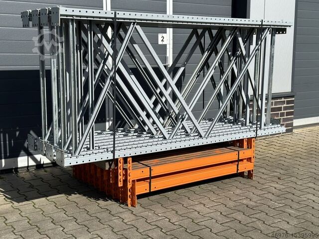 Palettenregalanlage Hochregallager Regal Stow Pal Rack NS / 7,35 lfm. / Tr.:1.350 mm / St. 2.500 x 1.100 mm