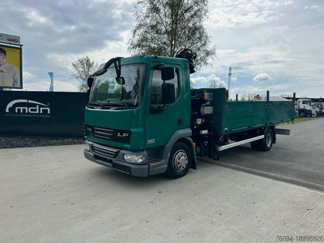 Camion cu platformă DAF LF45.210 Pritsche 6,5m KRAN FUNK