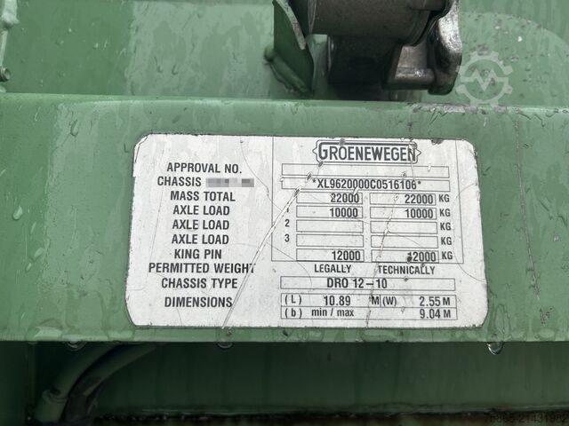 Kofer Groenewegen DRO-12-10 B / City / Box / Loadlift 2000 kg / N...