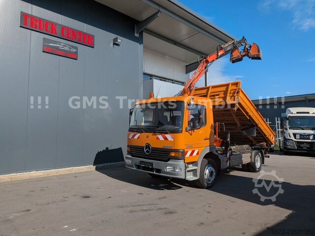 Kiper kamion MERCEDES-BENZ Atego 1218 / Kipper+Kran / load 5,2ton / E3