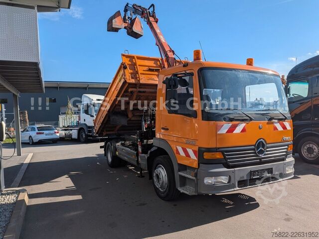Kiper kamion MERCEDES-BENZ Atego 1218 / Kipper+Kran / load 5,2ton / E3