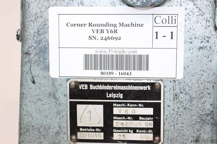 Maskin för rundning av hörn Polygraph Y6R