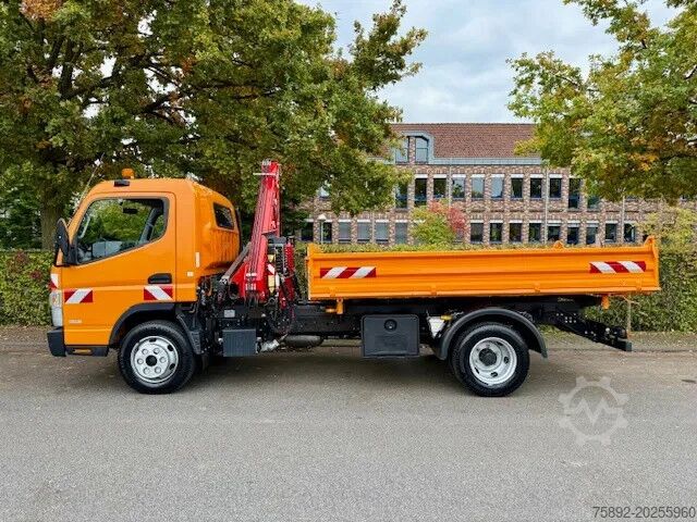 Ανατροπή 3 όψεων Mitsubishi Fuso 7C18 / Kipper Mit Kran Fassi F50A/Eu6d