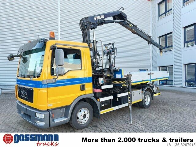 Afzetcontainer Abrollcontainer mit Kran Hiab 102-S-2, Hochstand