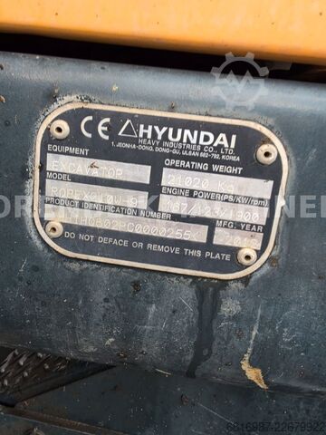 Mobiele graafmachine HYUNDAI ROBEX 210W-9