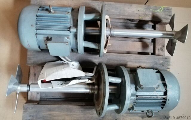 4x agitador de hélice 11kW agitador Erwin Stelzer Warburg DRK64D