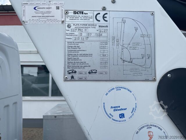 Piattaforma di lavoro semovente Renault Steiger CTE 187 PRO H