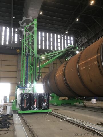 Portál pro kruhové svary včetně 2 svařovacích hlav s ENABL SAW Round Seam Portal