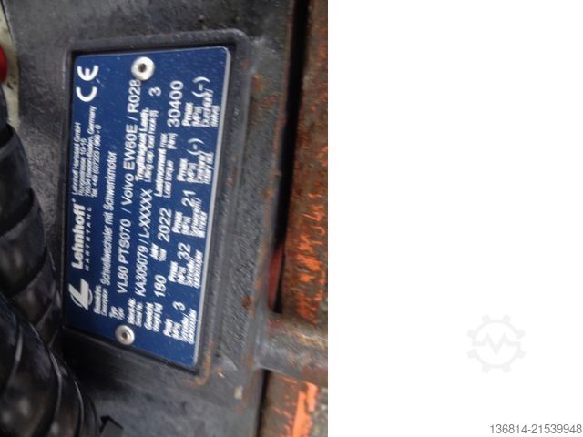 Mobile excavator VOLVO EW60E Powertilt + Löffelpaket