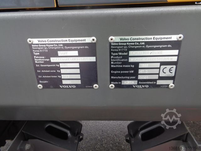 Mobile excavator VOLVO EW60E Powertilt + Löffelpaket