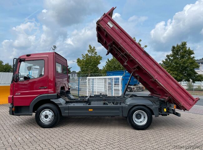 Carrinha basculante trilateral MERCEDES-BENZ Atego 816 BB/ Meiller/ 2x AHK/ Org. KM/ NL 3.1 t