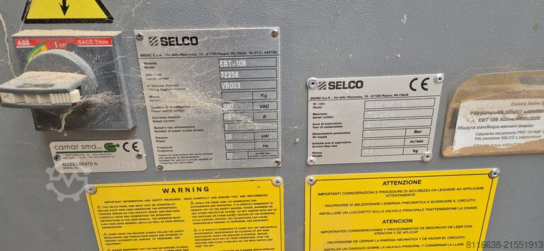 Cutting machine selco EBT 108 ACTIVE
