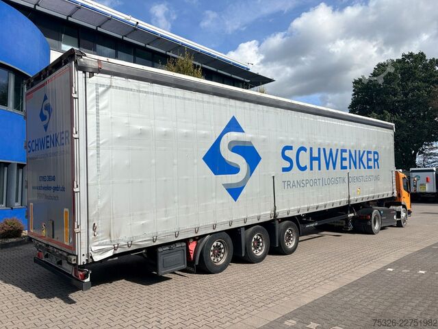 Öppen semitrailer med kapell KÖGEL Mega Light Plus Lift 2x Fast Slider, SAF