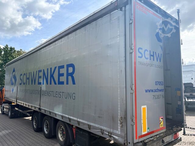 Öppen semitrailer med kapell KÖGEL Mega Light Plus Lift 2x Fast Slider, SAF