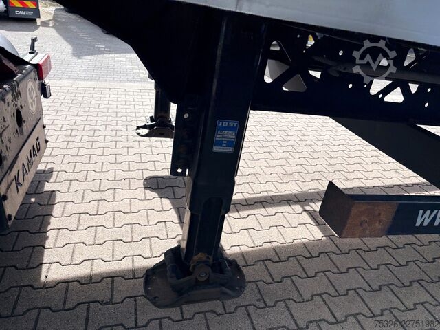Öppen semitrailer med kapell KÖGEL Mega Light Plus Lift 2x Fast Slider, SAF